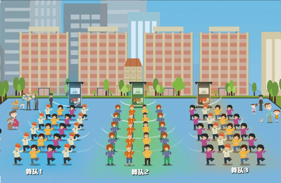 廣場舞定向音響，定向發(fā)聲，音區(qū)獨立