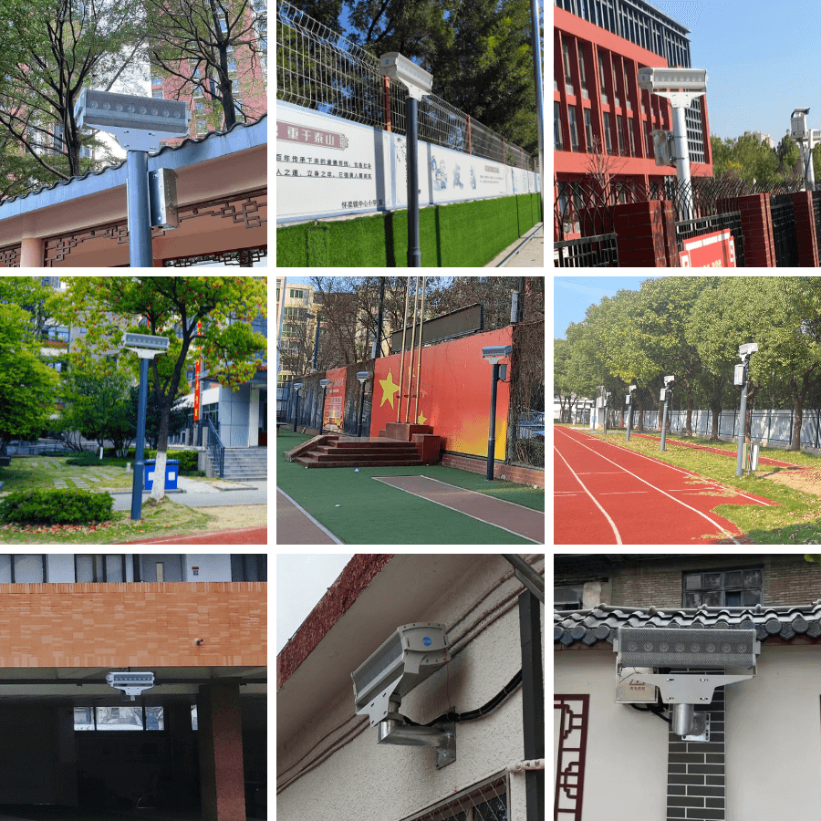 學校操場定向廣播音柱應用案例拼圖